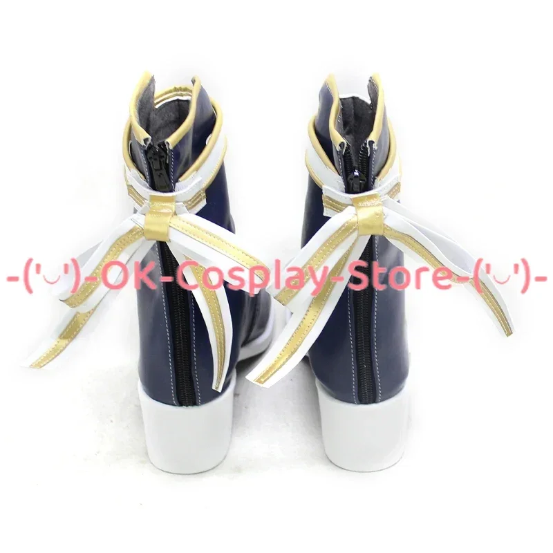 Tori Himemiya Cosplay Shoes Game Ensemble Stars White Katyusha Cosplay Prop PU Leather Shoes Halloween Boots Custom Made