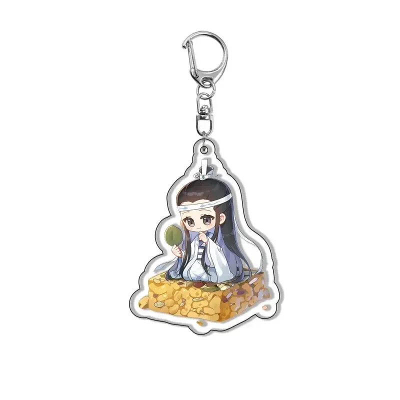 Anime Mo Dao Zu Shi Cosplay Keychain WeiWuXian LanWangJi Chen Qing Ling Grandmaster of Demonic Cultivation Key Chain For Friend