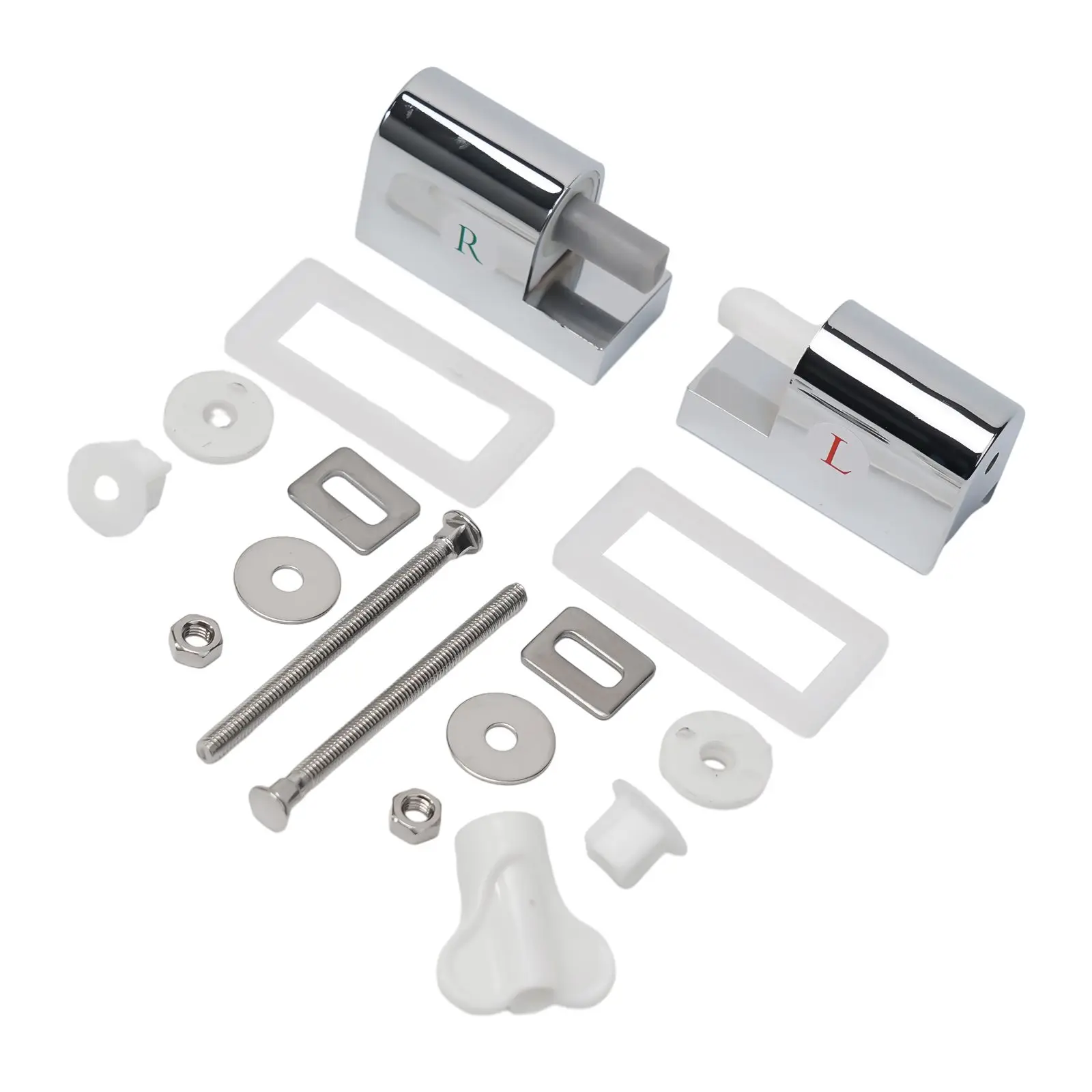 1pcs Zinc Alloy Toilet for Soft Close Hinges Replacement for traditional Contemporary For Any Bathroom for top Fixing Method