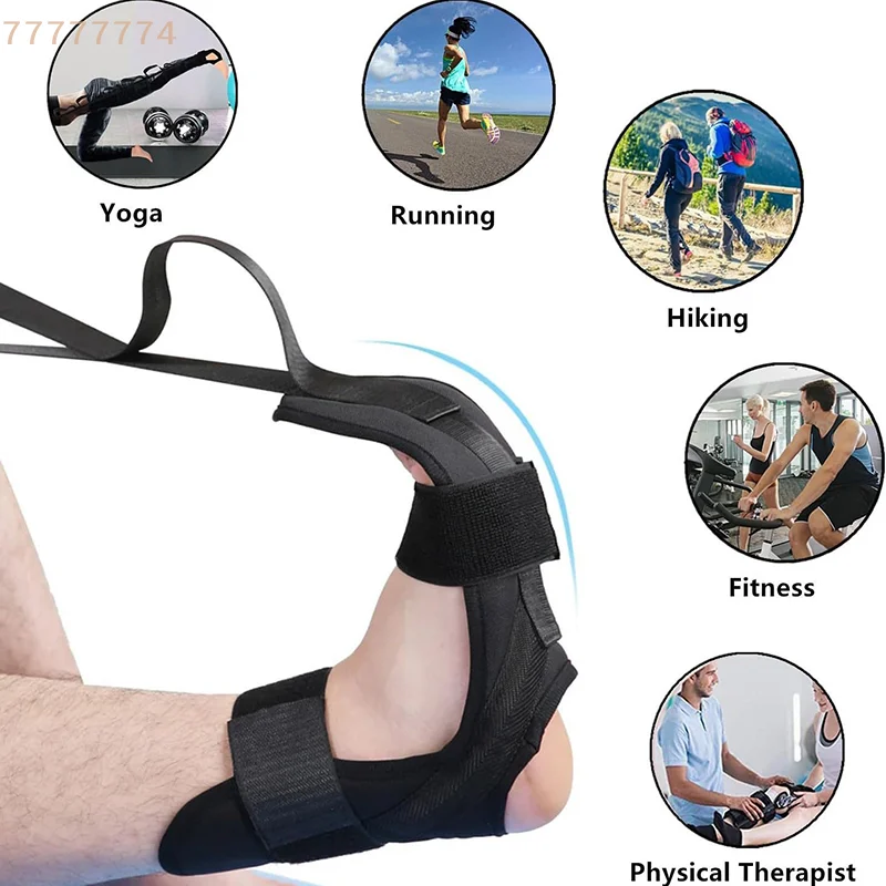 Plantar Fasciitis Stretching Belt Yoga Ligament Foot Rehabilitation Strap Ankle Joint Correction Rope Leg Training Foot Care
