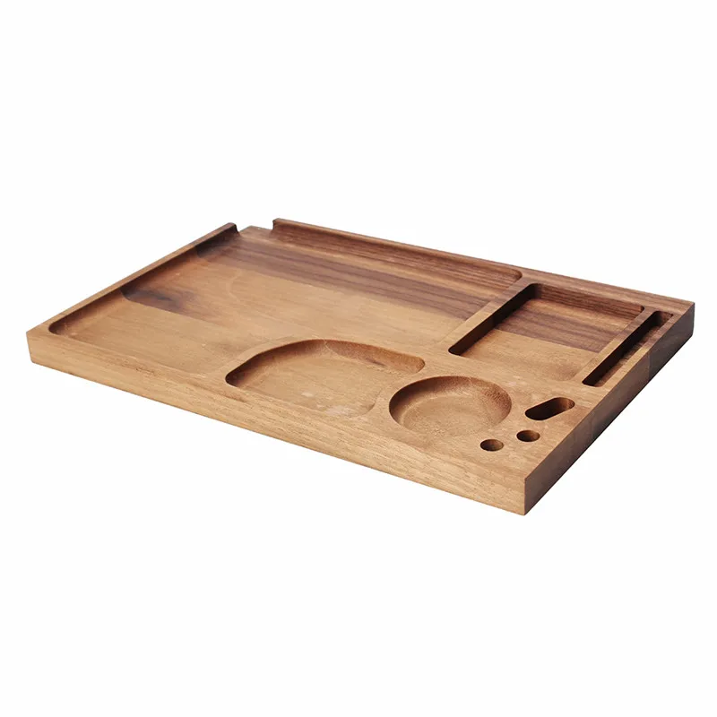 JIBILL Natural Walnut Tray, Tobacco sobering tray,handmade walnut wood Tobacco pipe solid wood tray,cigar Smoking tool accessory