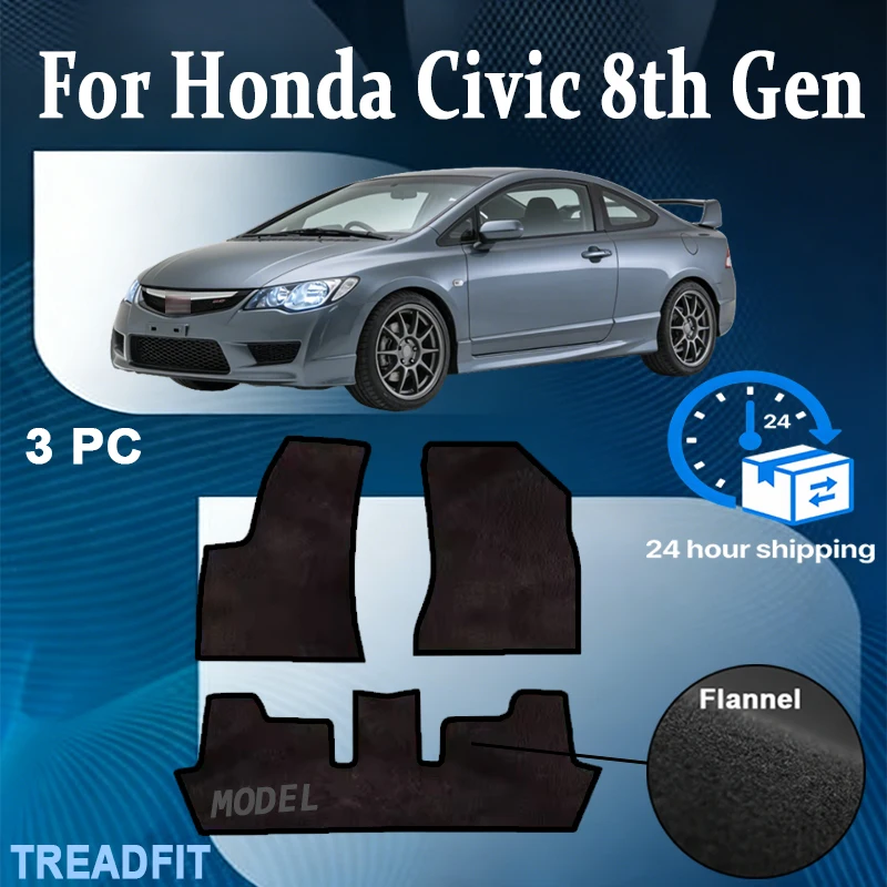 

Нейлоновые автомобильные коврики, панели для пола, подкладки под ноги, автоаксессуары для Honda Civic 8-го поколения FA FD 2006~2011 2007 2008 2009