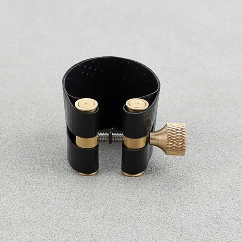 31BE Leather Alto Saxophone Ligature Fastener for Tenor Saxphone Bakelite Mouthpiece