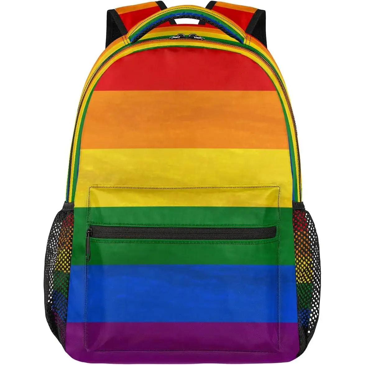 

Рюкзак в радужную полоску с флагом, водонепроницаемый легкий дорожный рюкзак, регулируемый повседневный рюкзак для мужчин и женщин, рюкзак подходит