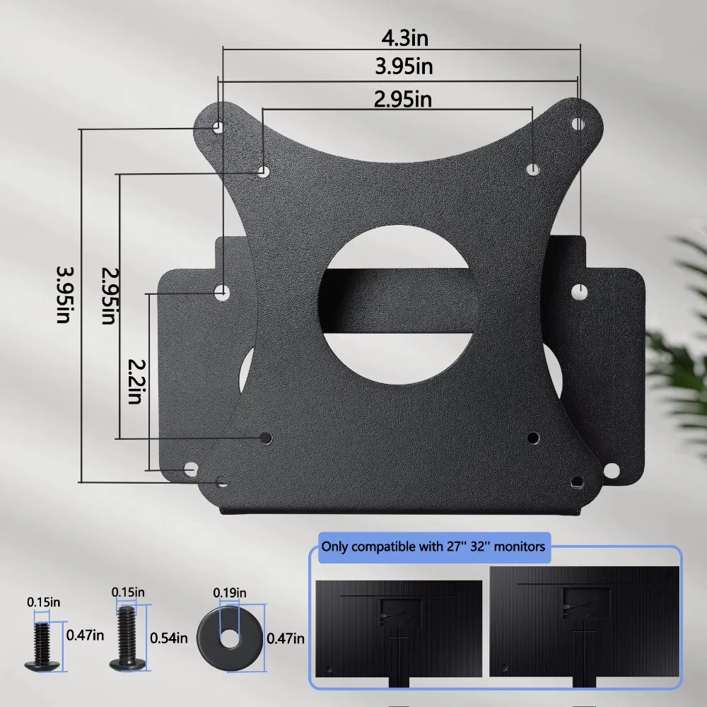 NEW For Samsung Space Monitor Arm VESA Mount adapter 32inch 27inch SR75 LS27R750 LS32R750 S27R750 S32R750 S32R75Q 100X100mm