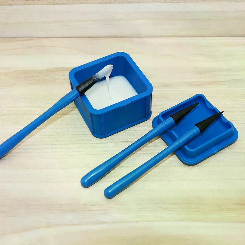 

Silicone Glue Brush Kit 4pcs/Set Woodworking Gluing Kit Woodworking Glue Applicator Set Portable DIY Hand Tool Reliable
