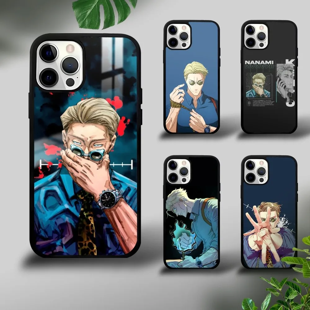 Kento Nanami J-Jujutsu K-Kaisen Phone Case For iPhone 16 15 14 13 12 11 Pro Xs Max Mini Plus Celulares Hard Funda