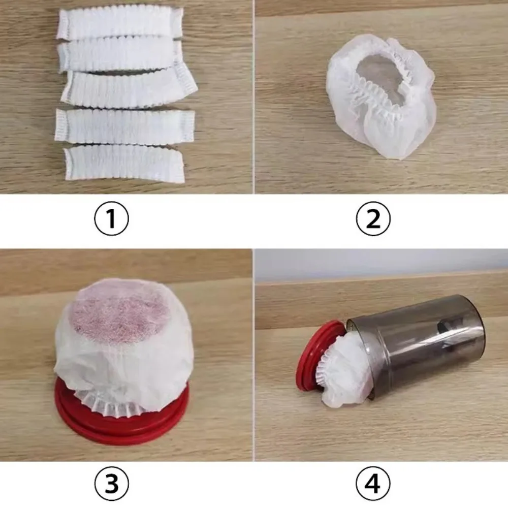 100PCS Non-wovens Vacuum Cleaner Filter Mesh Mesh Dust-proof Dust Collection Filter Disposables Durable Filter Cover Accessories
