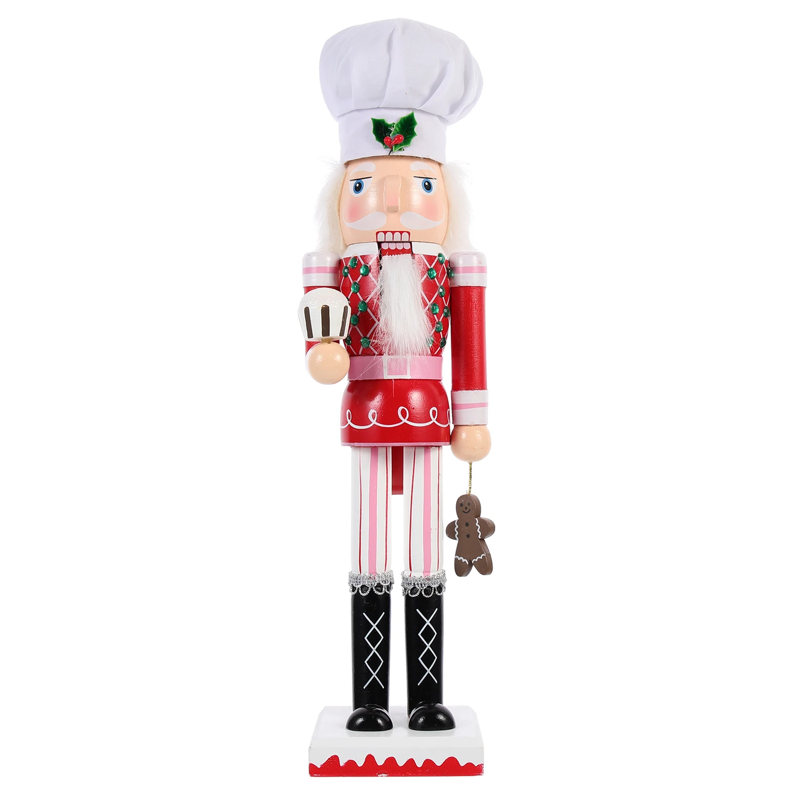 Wood Nutcrackers Soldier Christmas Ornament Decoration Xmas Figurines Holiday Gift Idea Bright Hand Painted Colorful Home