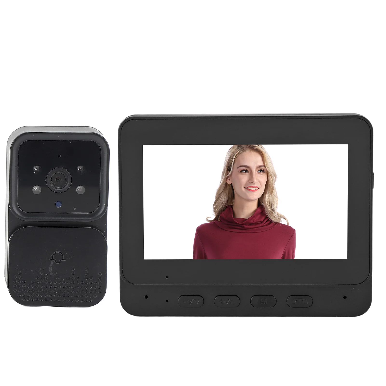 

ZK40 Wireless WiFi Video Doorbell Intercom System 1080P Video Doorbell Camera with Monitor 2 Way Audio
