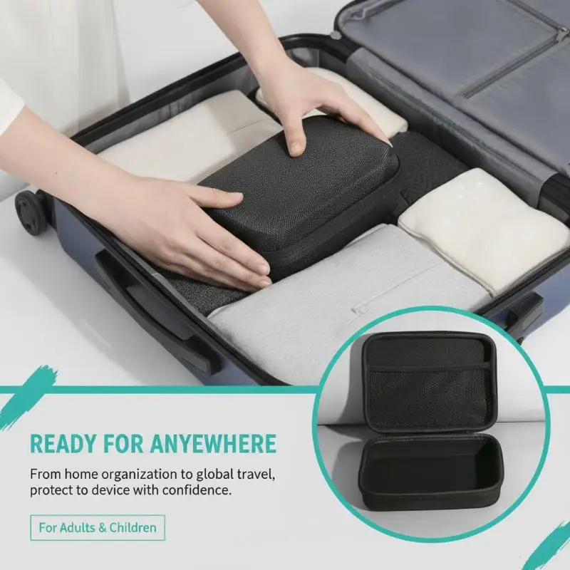 Shockproof Portable Nebulizer Case Waterproof Scratch Resistant Respirator Bag for Home Use Travel Medical Supplies Holder