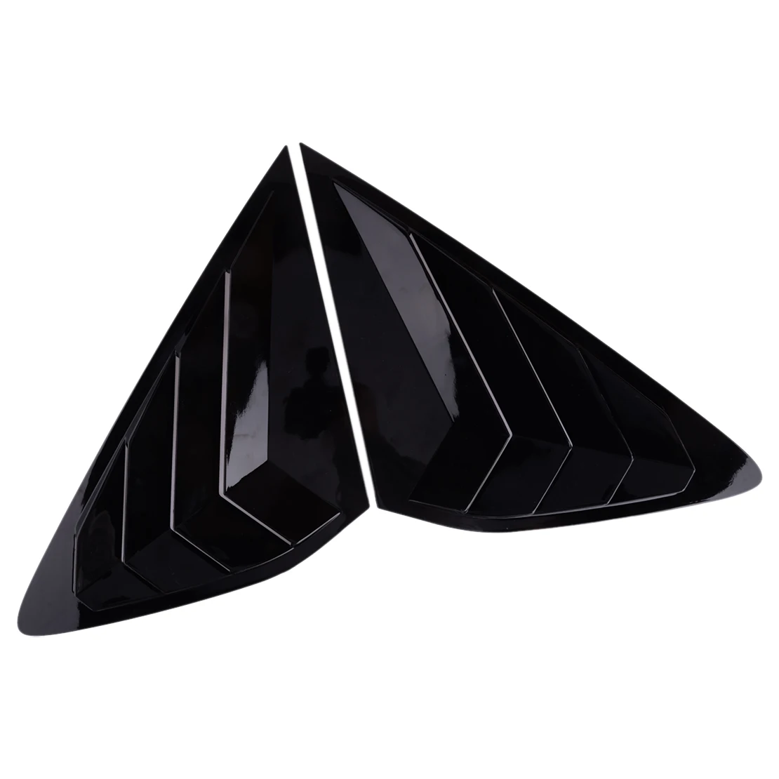 

1 Pair Gloss Black Rear Quarter Window Louver Shutter Cover Trim ABS Fit for Honda Accord 2023 2024