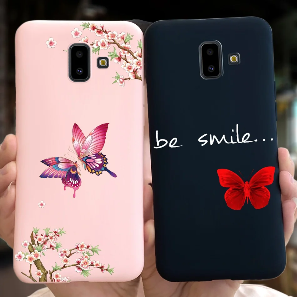 غطاء خلفي من السيليكون الناعم لهاتف سامسونج جالاكسي j6 plus 2018 ، j6 + ، j6 + ، j6plus ، j610f ، j600g ، لون الحلوى