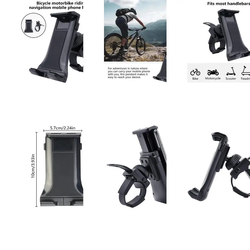 

652f Scooters Phone Mount Clip для 15 14 13 12 360 градусов вращающейся подставки Black Black