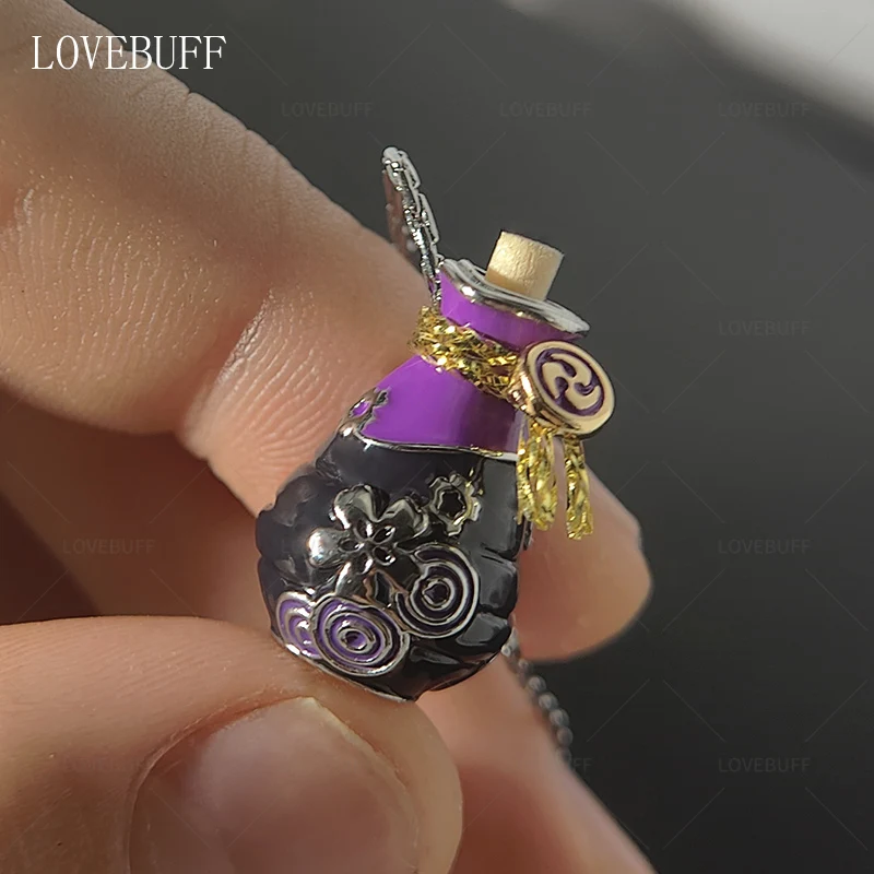 Genshin impacto raiden shogun cospaly isolador bainha relíquia sagrada perfume garrafa colar acessórios presente original anime