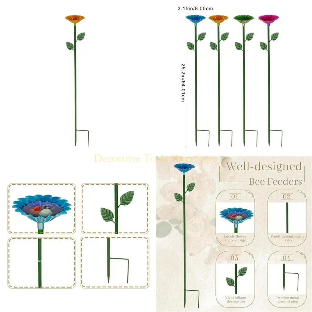 

QX2E Декоративные пчелы поливают станцию ​​водопроката для сада на заднем дворе.