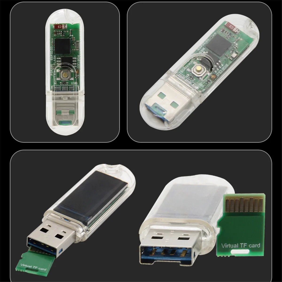FOR T-Display Nerdminer T-Dongle-S3 with LCD Bitcoin Hashrate 70KH/S 16M Flash Support WiFi Bluetooth TFCard USB with LCD