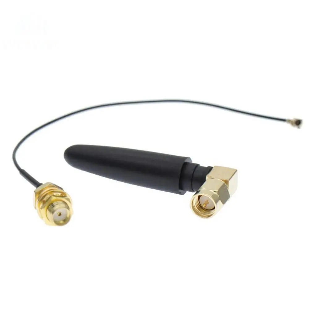 

1Pcs New GSM/2.4G Wifi Antenna Internal Needle 2dBi Bent Bluetooth Antenna Glue Stick Professional SMA to IPEX Cable