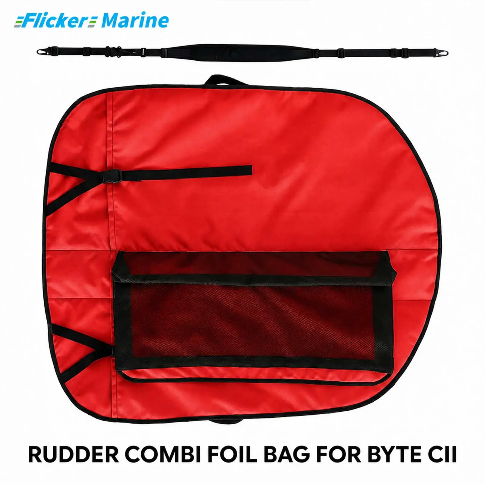 FLICKER MARINE Rudder Combi Foil Bag Compatible with Byte CII Polyester Durable UV Resistant Secure Fit Protective Storage Bag