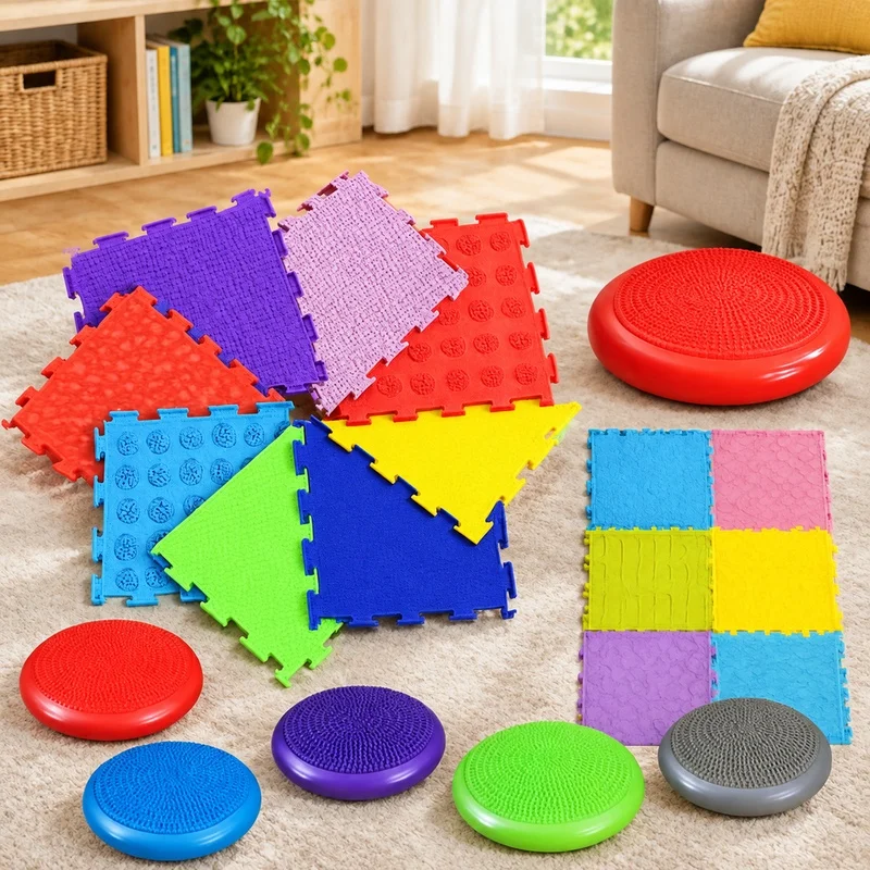 Tactile Sensory Foot Toys for Kids 3-6, Montessori-Inspired Educational Tools for Sensory Integration