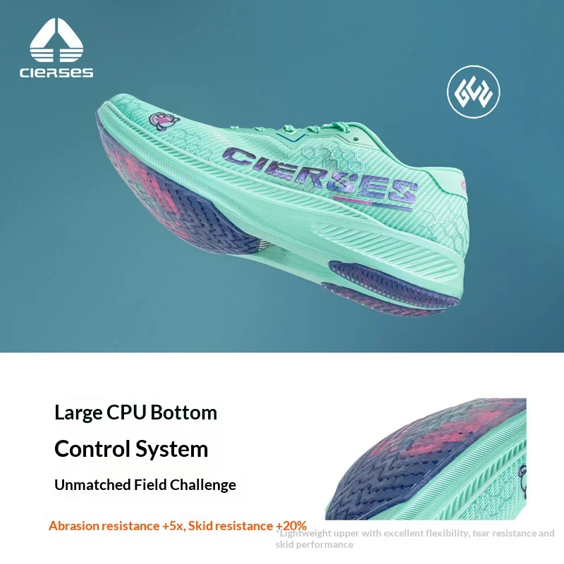 CIERSES Full Length Carbon Plate Running Shoes Professional Marathon PB Racing Lightweight Cushioning Wear-Resistant Training