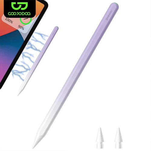 GOOJODOQ para lápiz Apple 2 para iPad lápiz, estilete para iPad Pro 11 Pencil Pro 12,9/9,7 2018 2019 Mini 5 con rechazo de Palma