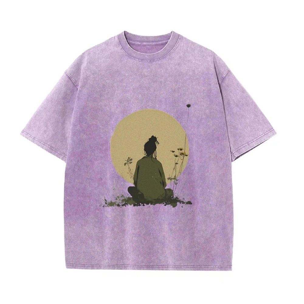 

Gothic Washed Tee Women's T-Shirt Cool and Simple Y2k Short Sleeve Top | Gothic Grunge T-Shirt | Dark Graphic Print