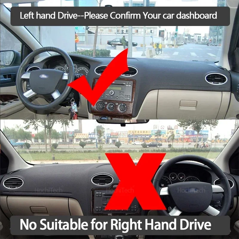 Anti-Slip Dashboard Cover Protective Pad Accessorie Sunshade Carpet for Ford Focus MK2 MK2.5 2004 2005 2006 2007 2008 2009 2010