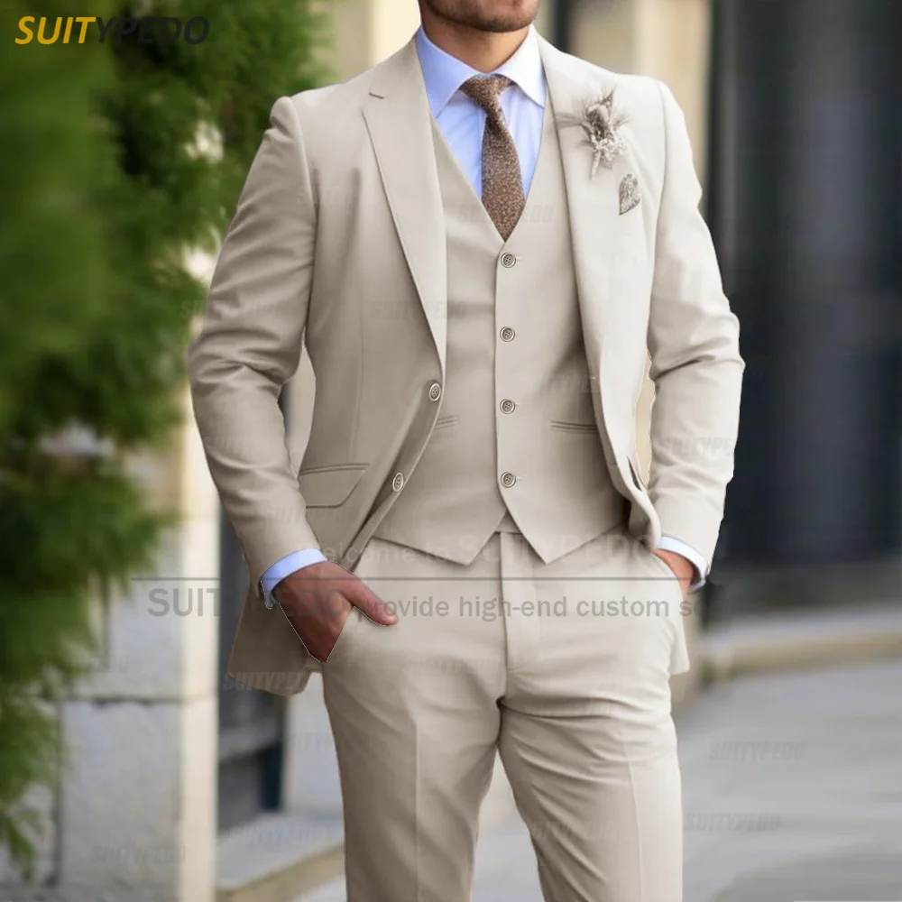 Ensemble de costumes d'affaires pour Banquet formel pour hommes, tenues élégantes pour mariés, fête 