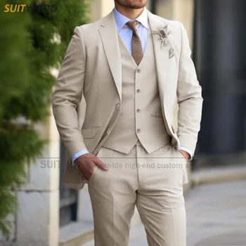 Formal Banquet Business Suit Sets For Men Wedding Party Grooms Elegant Outfits Fashion Prom Slim Fit Blazer Vest Pants 3 Pieces 2 Formal Banquet Business Suit Sets For Men Wedding Party Grooms Elegant Outfits Fashion Prom Slim Fit Blazer Vest Pants 3 Pieces 2