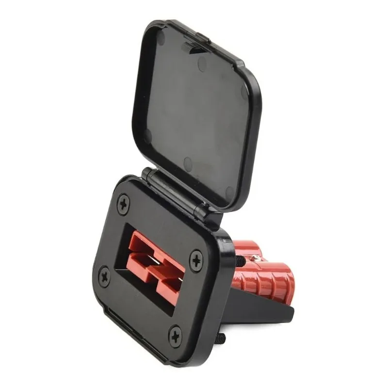 50A Cable Connector With Panel Mount Bracket Cover Auto Electrical Plug Socket RV Car Trailer Battery Accessory