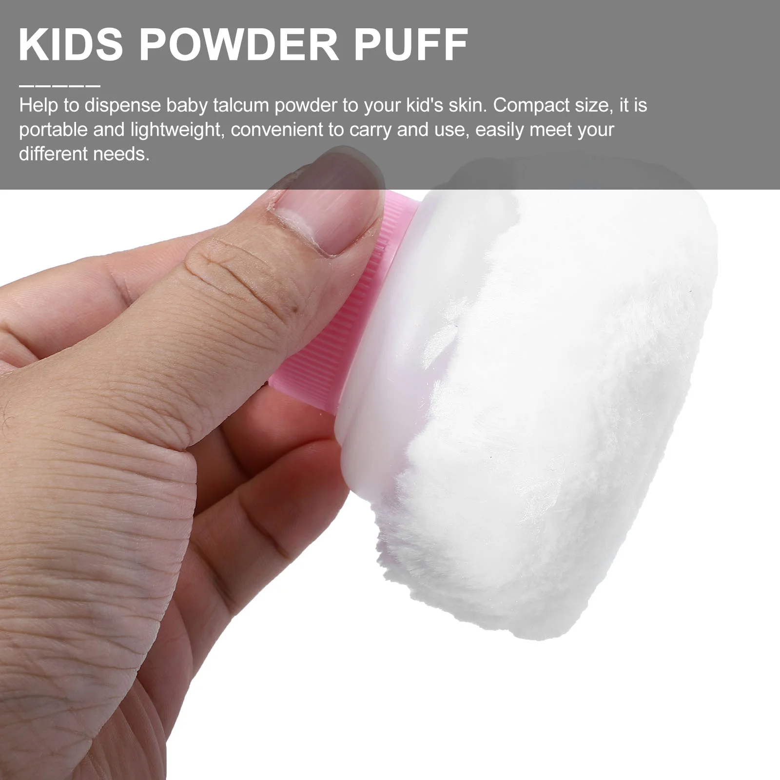 2 Sets Face Puffs for Powder Baby Sponge Infant Cream Containers Pp Plastic Toddler