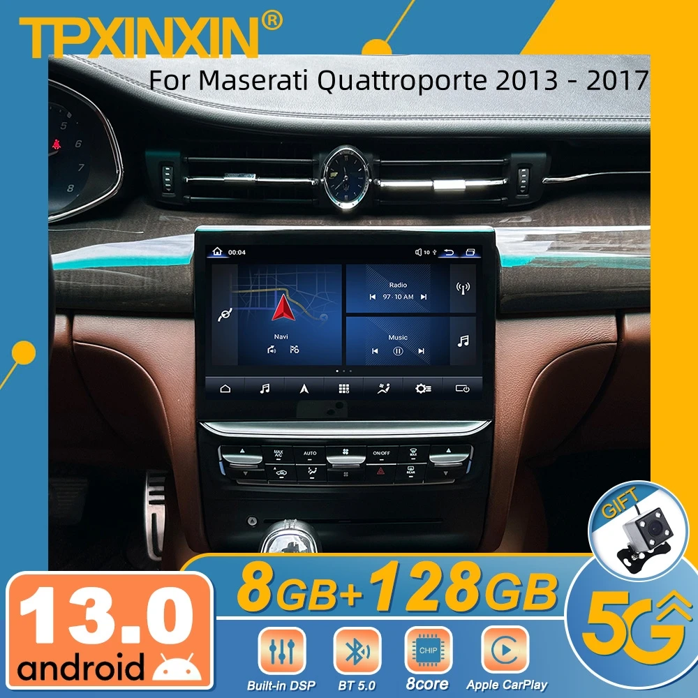 For Maserati Quattroporte 2013 - 2017 Android Car Radio 2Din Stereo Receiver Autoradio Multimedia Player GPS Navi Head Unit