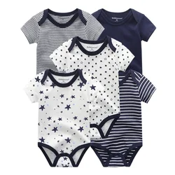 Summer Unsiex Baby Bodysuits 100%Cooton Newborn Boy Girl Short Sleeves Onesies Fashion Infant Clothes