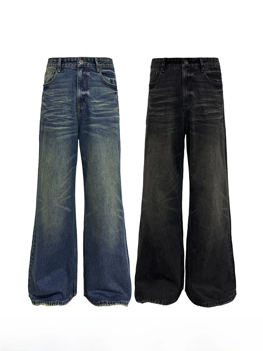 

Jcaesar Denim My Wave Denim Jeans 4oz l Straight Leg Micro Flared Version Youthful Trend Wear Resistant
