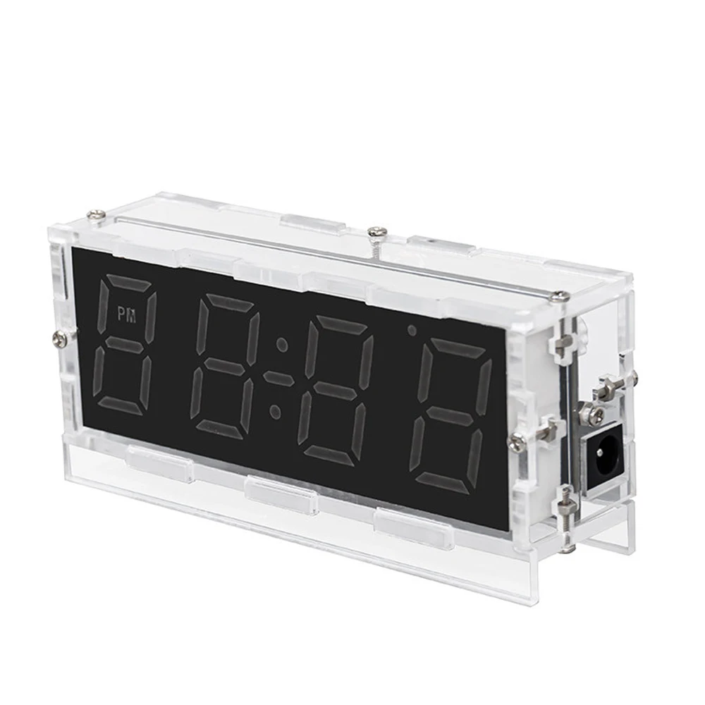DIY Colorful Digital Clock Loose Parts Soldering Kit RGB Microcontroller Clocks Soldering Practice Assembly Learning DC 5V