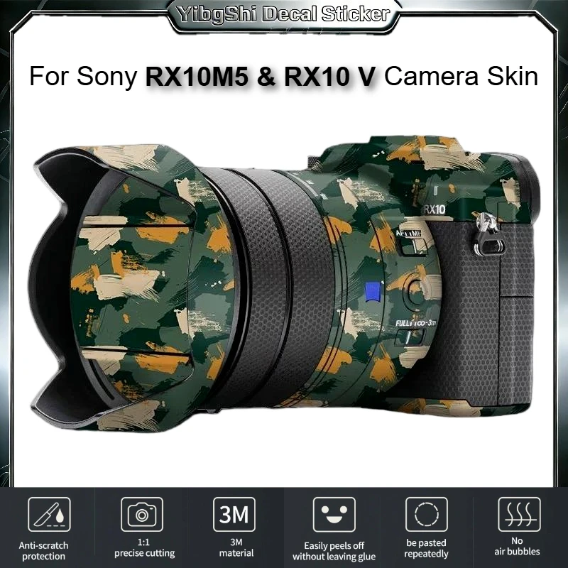 For Sony RX10M5 Camera Sticker Anti-Scratch Vinyl Wrap Film RX10 V Camera Body Protective Sticker Protector Coat