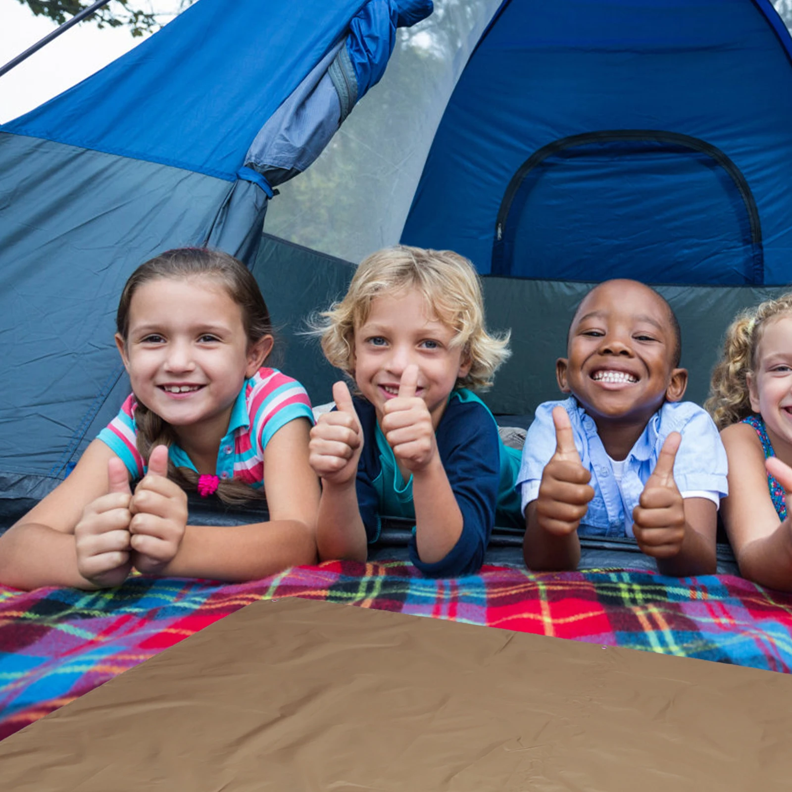 

1 set Waterproof Camping Mat Portable Beach Blanket Durable Outdoor Picnic Pad Foldable Lightweight Design For Hiking Fishing