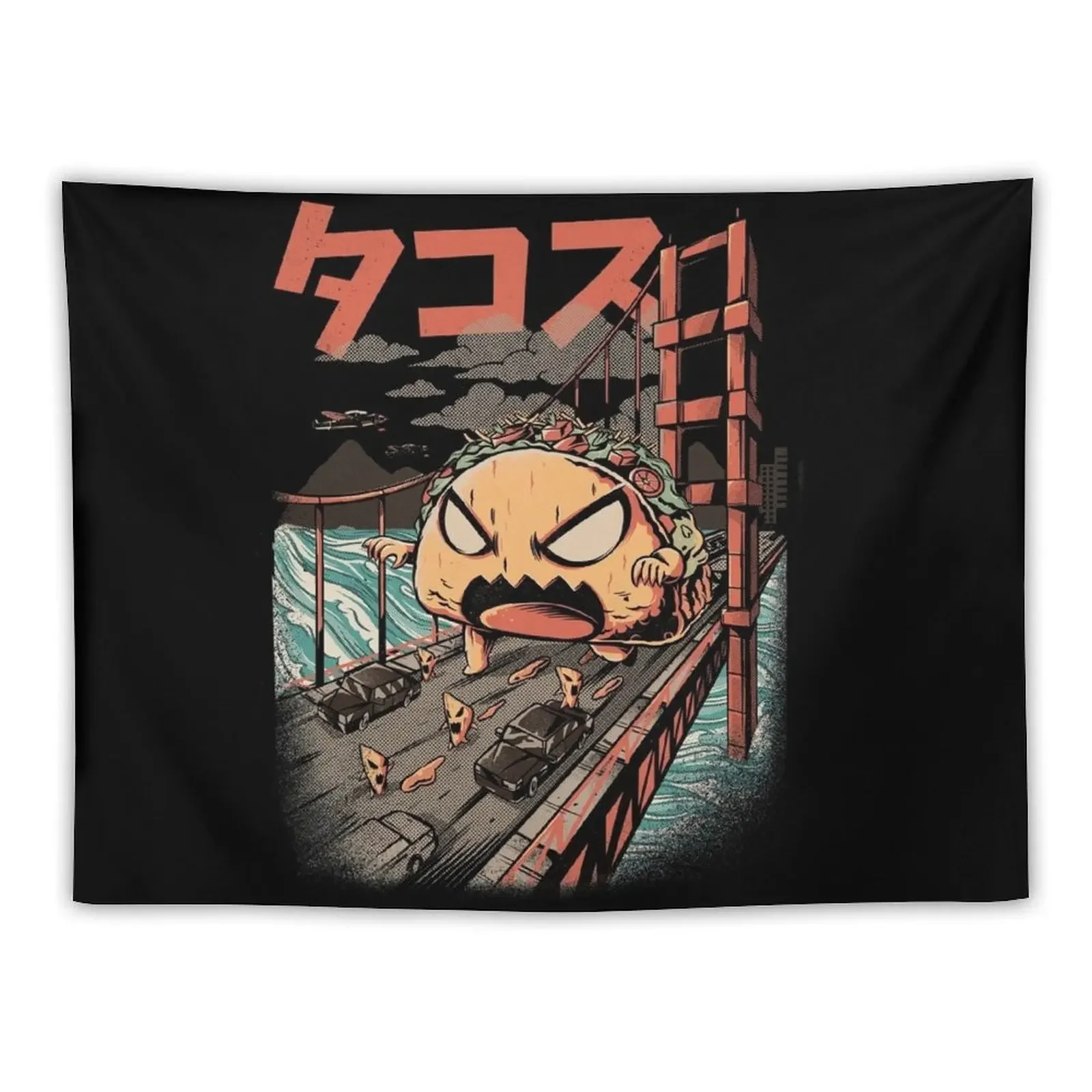 

The Black Takaiju Tapestry Carpet On The Wall Decorative Wall Murals Wall Tapestries Tapestry