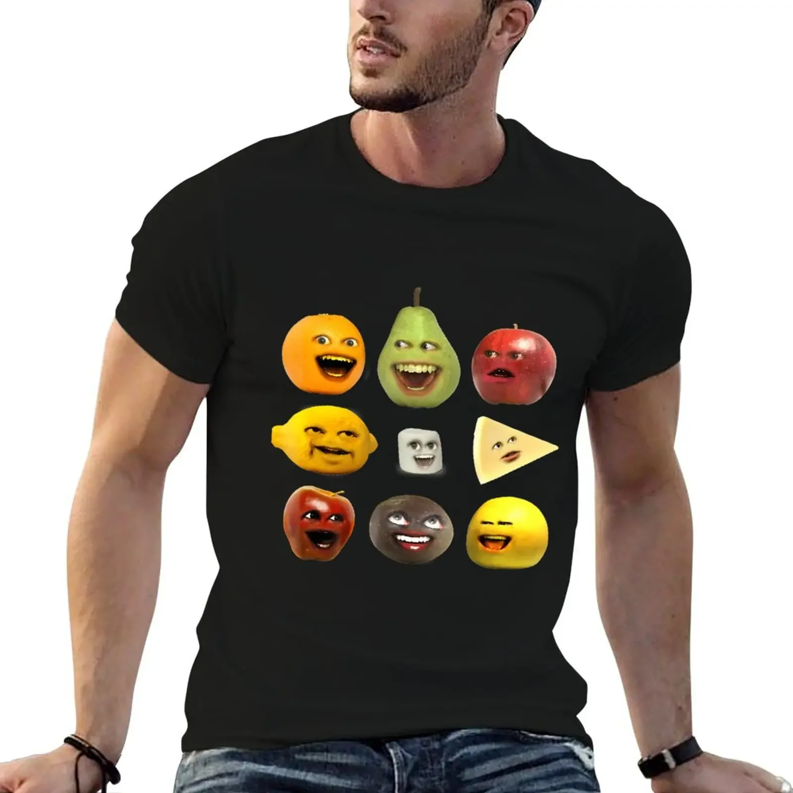 Annoying Orange And Characters T-Shirt hippie clothes graphics cotton graphic tees mens t shirt