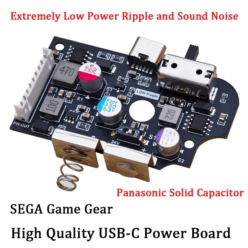 

2025 V2.0 USB-C Power Board Replacement PCB Board Power Switch Motherboard High Quality Accessory For SEGA Game Gear GG Console