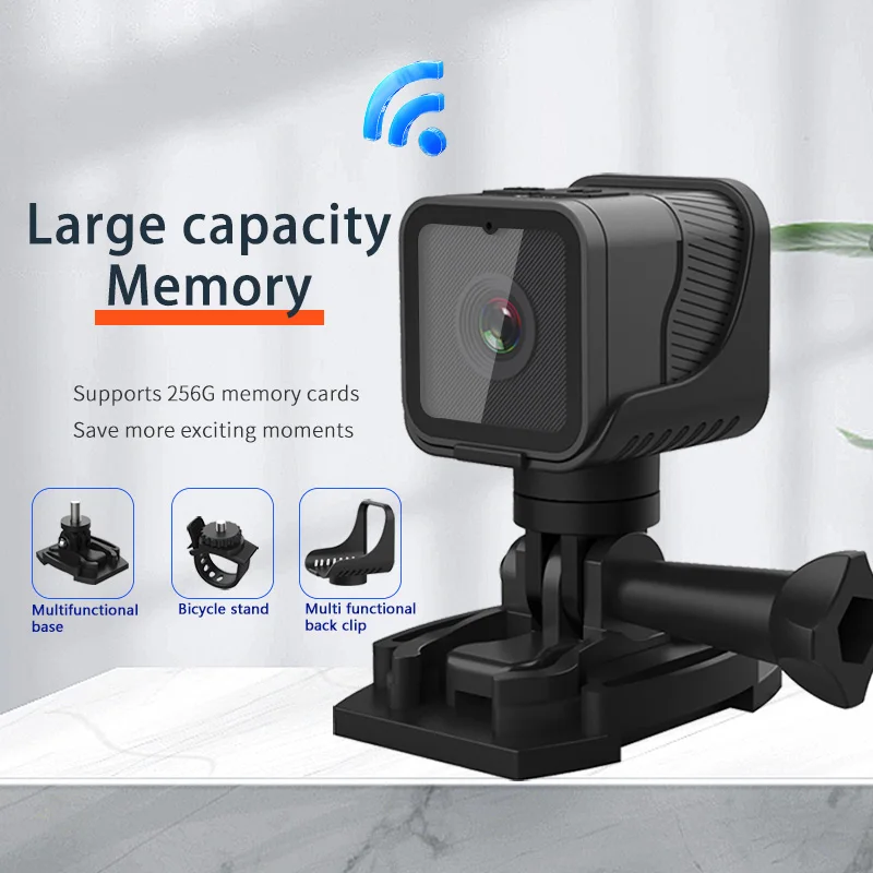 1080P high-definition wireless small camera, WiFi hotspot mini DV camera, outdoor sports camera, motorcycle driving recorder