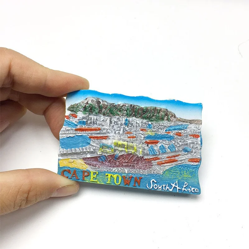 

Africa South Africa Cape Town Seaside City Scenery Cultural and Creative Magnetic Refrigerator Magnet Travel Souvenirs Home Deco