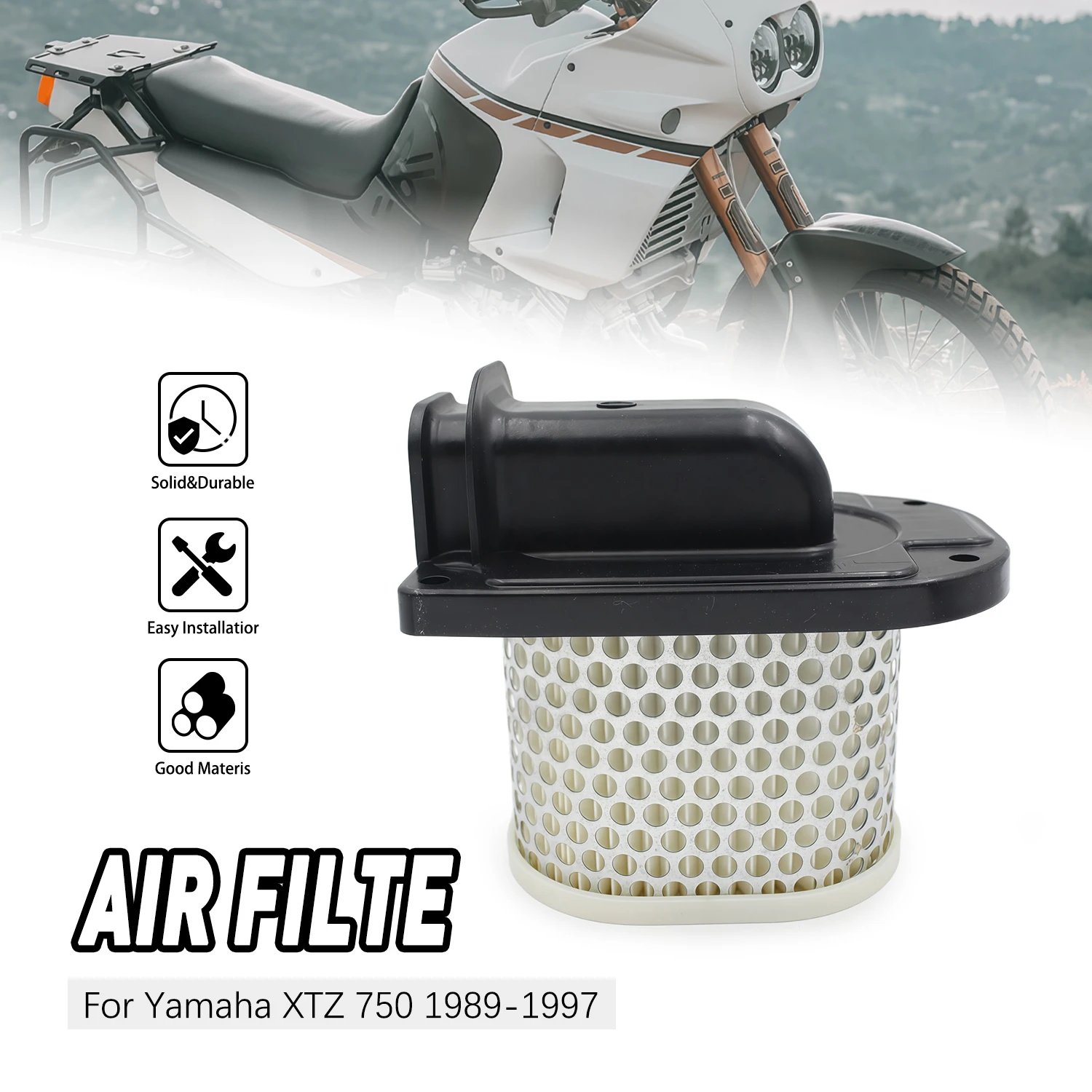 

Air Filter Element reliable Replacement Motorcycle Accessories For Yamaha XTZ 750 H 1989-1997 N 1990-1993 Super Tenere