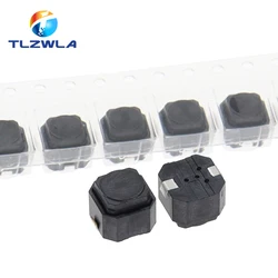 100PCS Braid Tact Switch 6*6*5MM Mute Switch Silicone Keypad Push Button Switch 6X6X5 MM 2Pins Silent Switches