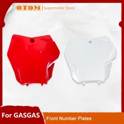 OTOM Motorcycle Front Number Plate Card License Cover Plastics Fender For GASGAS EX250 EX250F EX300 EX350F EX450F MC125 MC250