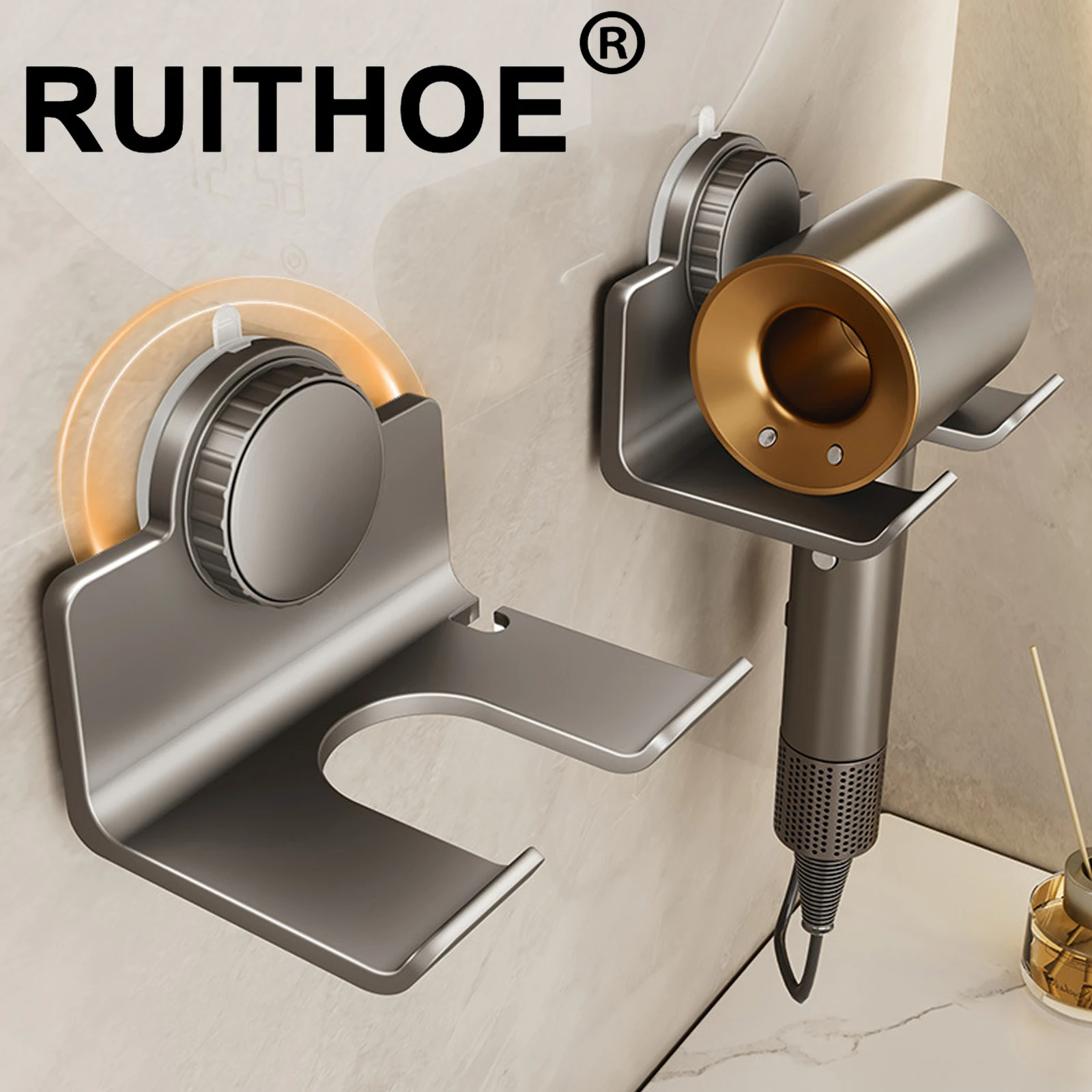 Hairdryer Organizer Box Hair Dryer Holder Wall Dryer Cradle Straightener Stand Toilet Blower Holder Shelf Bathroom Accessories