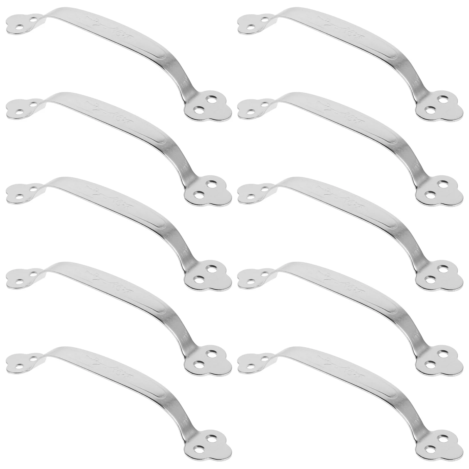 

10pcs Stainless Steel Cabinet Handles Thickened Ergonomic Heavy Duty Drawer Pulls For Furniture Cupboards Office Door Pull