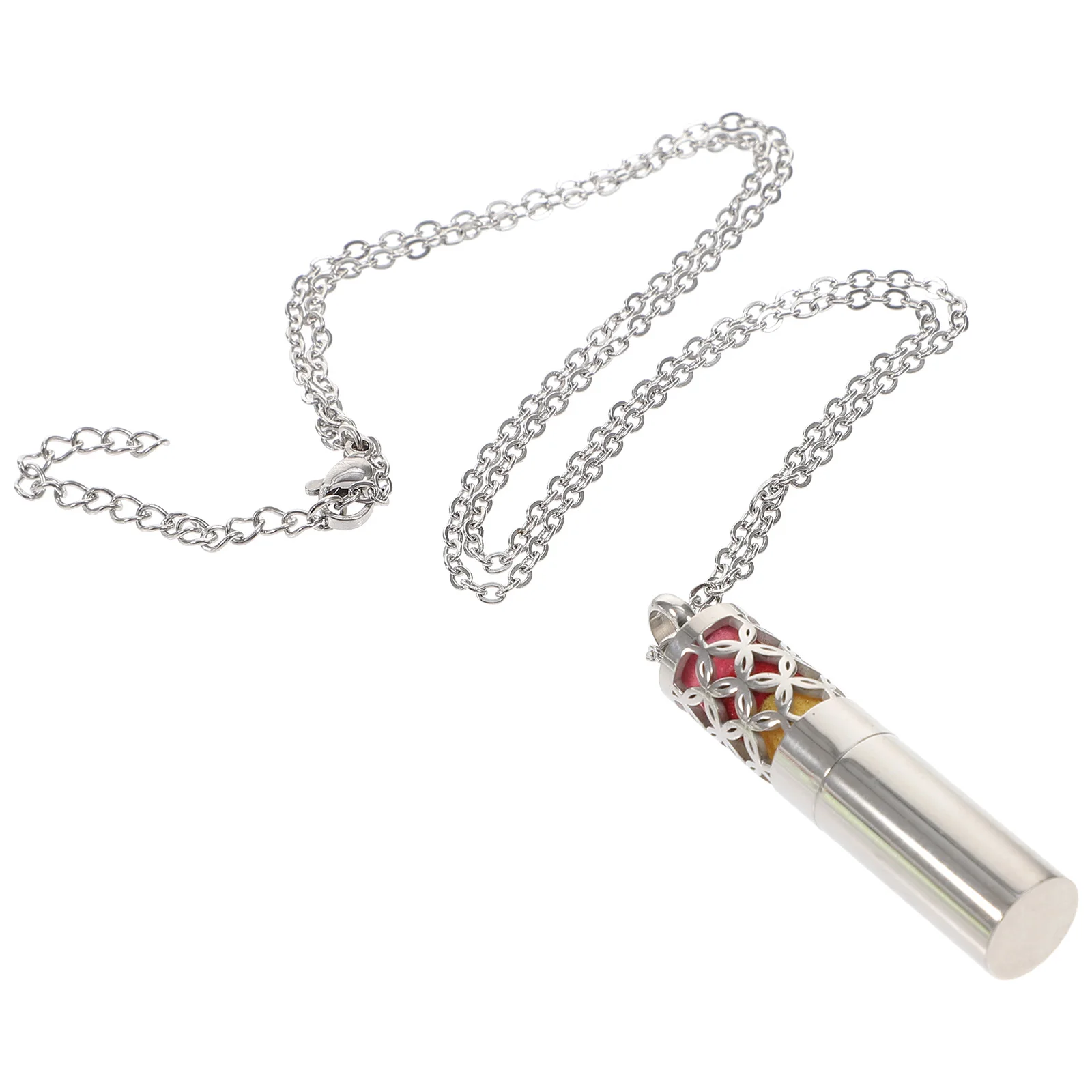

Essential Oil Necklace Stainless Steel Diffuser Pendant Aromatherapy Jewelry Lightweight Daily Wear Adjustable Chain