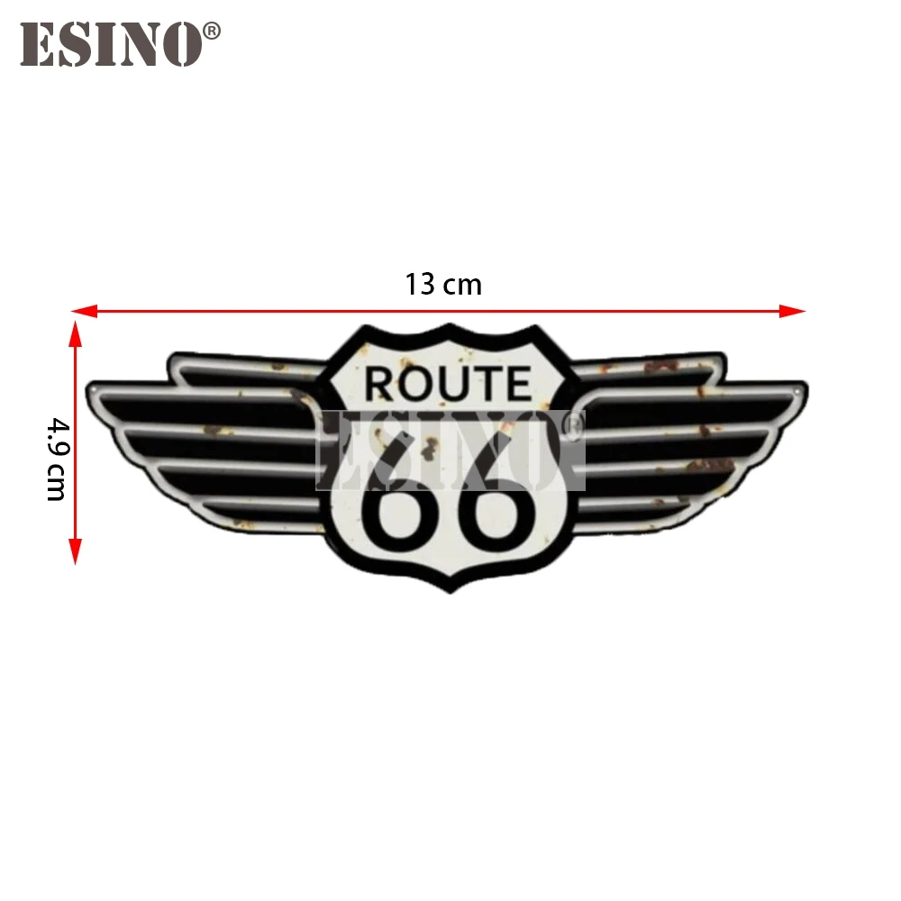 Car Styling Decorative Rat Rod US Highway Route 66 Adhesive Decal Cartoon PVC Waterproof Car Body Sticker Pattern Vinyl